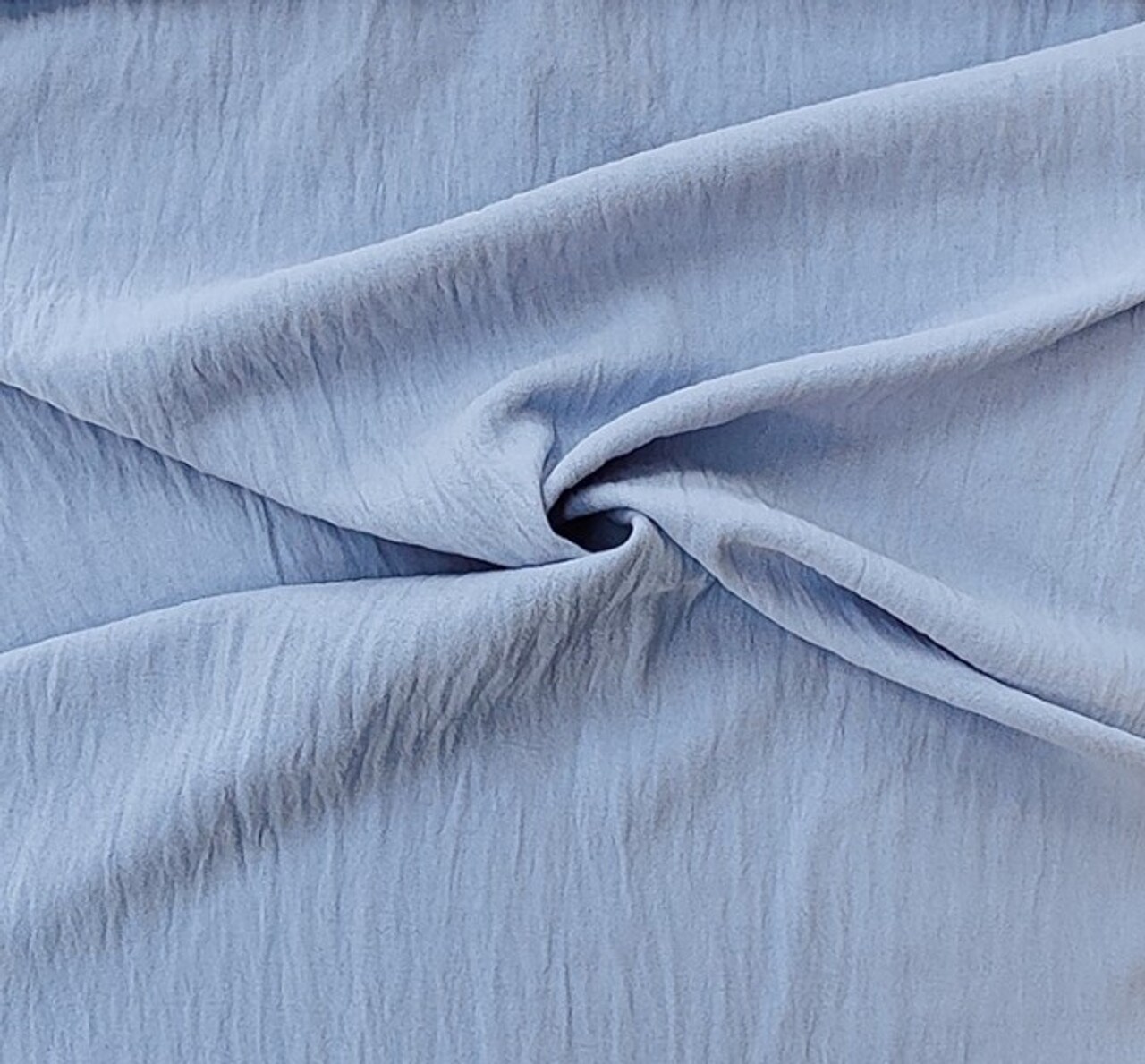 1 Yard Light Blue Air Flow Woven Fabric – Soft Lightweight Breathable Polyester 58/60" Wide